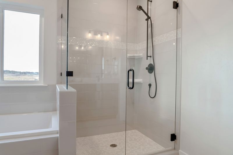 Open Shower with Frameless Door